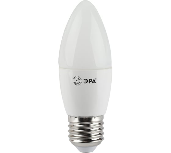 Светодиодная лампа ЭРА LED B35-7W-827-E27 диод, свеча,тепл Б0028479