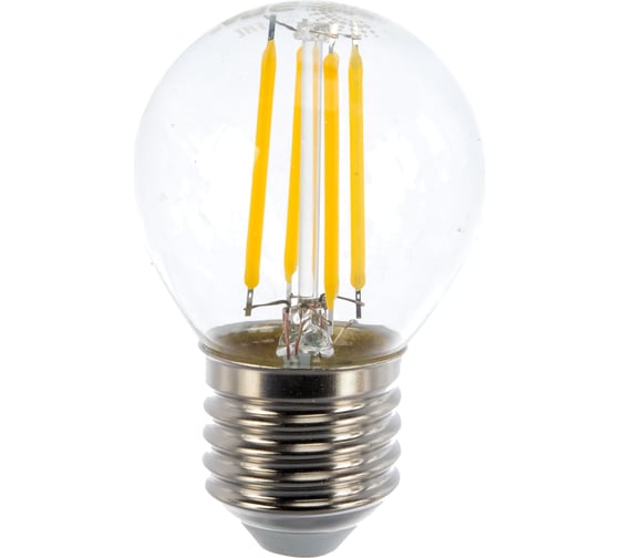 Светодиодная лампа ЭРА F-LED P45-5W-840-E27 филамент, шар, нейтральный Б0039191