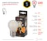 Светодиодная лампа ЭРА F-LED P45-5W-827-E27 frost филамент, шар матированный, теплый Б0027931 4