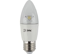 Светодиодная лампа ЭРА LED B35-7W-827-E27-Clear, свеча, теплый Б0028480