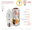 Светодиодная лампа ЭРА LED B35-7W-827-E27-Clear, свеча, теплый Б0028480 5