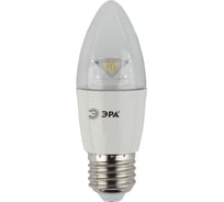 Светодиодная лампа ЭРА LED B35-7W-840-E27-Clear, свеча, нейтральный Б0028481