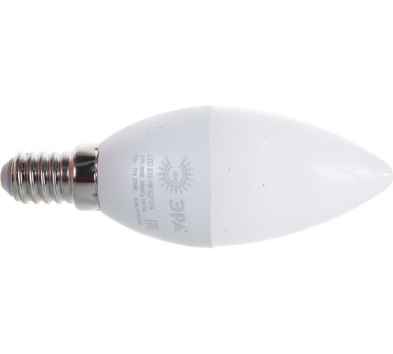 Светодиодная лампа ЭРА LED B35-9W-827-E14, свеча, теплый Б0027969