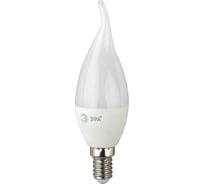 Светодиодная лампа ЭРА LED BXS-5W-840-E14, свеча на ветру, нейтральный Б0027968