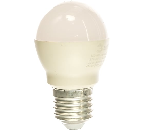 Светодиодная лампа ЭРА LED P45-11W-860-E27, шар, холодный Б0032991