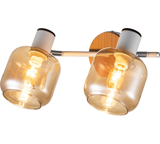 Спот ESCADA 10177/2A E14*40W White/Chrome/Wood 10177/2A White