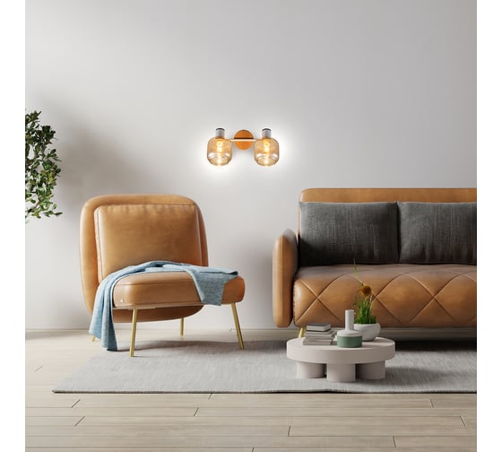 Спот ESCADA 10177/2A E14*40W White/Chrome/Wood 10177/2A White