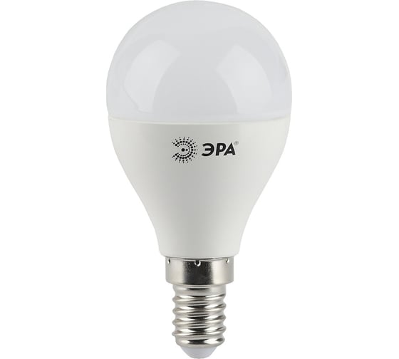Светодиодная лампа ЭРА LED P45-5W-840-E14, шар, нейтральный Б0028487