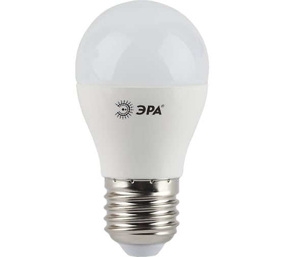 Светодиодная лампа ЭРА LED P45-5W-840-E27, шар, нейтральный Б0028488 1