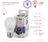 Светодиодная лампа ЭРА LED P45-9W-860-E27 диод, шар, хол Б0031412 4