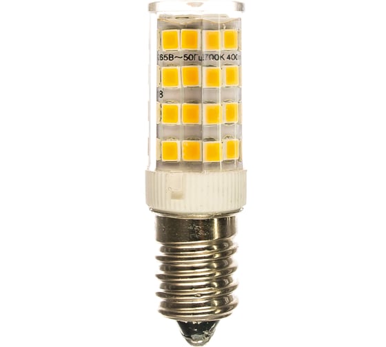 Светодиодная лампа ЭРА LED T25-5W-CORN-827-E14, капсула, теплый Б0033030