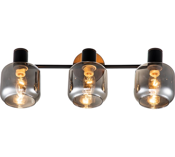 Спот ESCADA 10177/3A E14*40W Black/Chrome/Wood 10177/3A Black