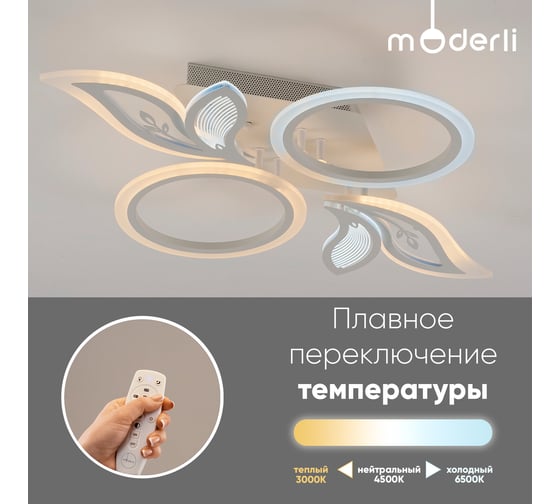 Потолочный светодиодный светильник Moderli specia белый V10643-CL