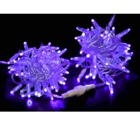 Гирлянда TEAMPROF Нить 10 м, 220В, флэш, колпачок, фиолетовый, прозрачный провод TPF-S10CF-220V-CT/V