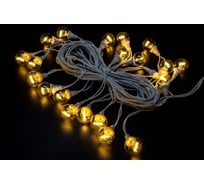 Гирлянда TEAMPROF Винтаж, теплый белый, белая резина, 220В TPF-VBL-10M-20-220V-RW/WW