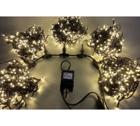 Гирлянда TEAMPROF 5 Нитей по 20 м, теплый белый TPF-S5х20-B/WW