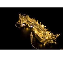 Гирлянда TEAMPROF Нить 10 м, 24В, флэш, теплый белый, белая резина 2,3мм TPF-S10CF-24V-SRW/WW