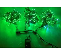 Гирлянда TEAMPROF 3 Нити по 20 м, флэш, зеленый TPF-S3х20F-B/G
