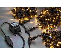 Гирлянда TEAMPROF 3 Нити по 20 м, флэш, колпачок, теплый белый TPF-S3х20F-CB/WW