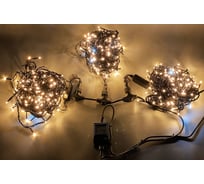 Гирлянда TEAMPROF 3 Нити по 20 м, флэш, теплый белый TPF-S3х20F-B/WW