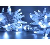 Гирлянда TEAMPROF Нить 10 м, 220В, колпачок, белый, белый провод TPF-S10C-220V-CW/W