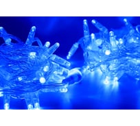 Гирлянда TEAMPROF Нить 10 м, 220В, колпачок, синий, прозрачный провод TPF-S10C-220V-CT/B