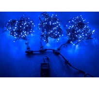 Гирлянда TEAMPROF 3 Нити по 20 м, флэш, синий TPF-S3х20F-B/B