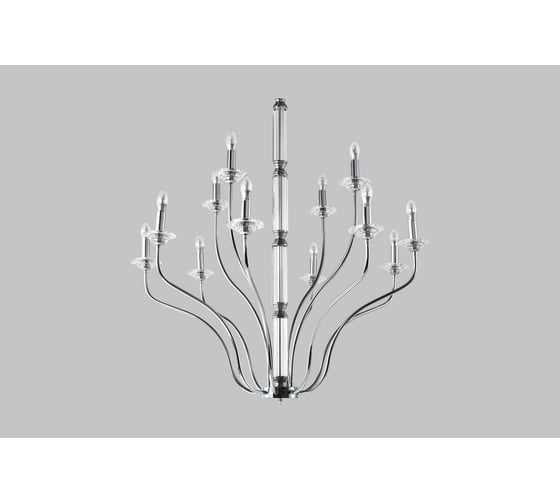 Подвесная люстра Moderli catania хром металл, хрусталь k9 V10429-12P