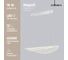 Подвесная светодиодная люстра Moderli napoli белый металл, акрил V10422-PL 2