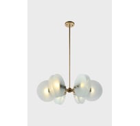 Люстра на штанге Moderli bari золотой, белый металл, стекло V10427-6P