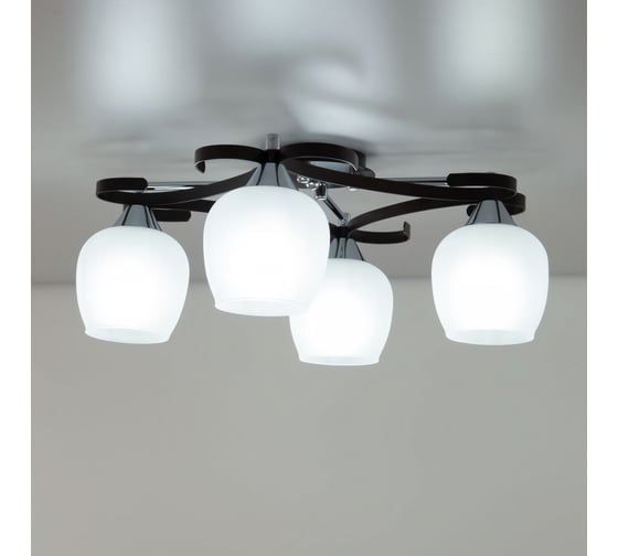 Люстра Citilux Сюзи Венге+Хром CL171144