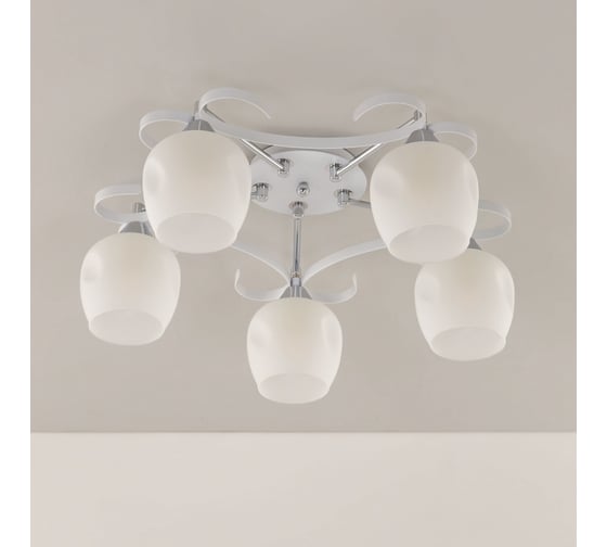 Люстра Citilux Сюзи Белая+Хром CL171153