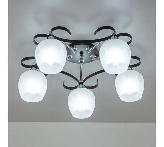 Люстра Citilux Сюзи Венге+Хром CL171154