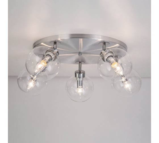 Люстра Citilux Самба Алюм.+Прозр. CL158150