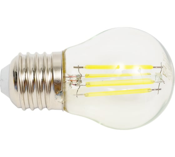 Светодиодная лампа IN HOME LED-ШАР-deco 7Вт 230В Е27 6500К 810Лм прозрачная 4690612036427