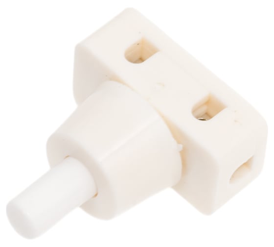 Выключатель-кнопка REXANT 250v 2а (2с) on-off белый (pbs-17a) (для настольной лампы) 36-3012