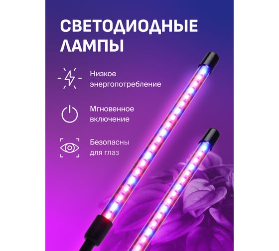 Светодиодная лампа для растений SSY фитосветильник на прищепке, полный спектр G0151