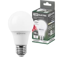 Светодиодная лампа TDM ELECTRIC А60 10 Вт, 230 В, 6500 К, E27 SQ0340-0375