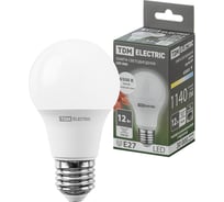 Светодиодная лампа TDM ELECTRIC А60 12 Вт, 230 В, 6500 К, E27 SQ0340-0378