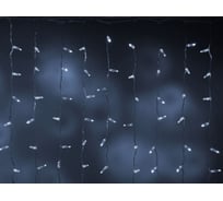 Гирлянда TEAMPROF Занавес 2x1 м облегченный, колпачок, белый, прозрачный провод TPF-CS2х1-CT/W