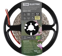 Светодиодная лента TDM ELECTRIC SMD2835-60 LED/м-IP20-12 В-4,8 Вт/м-3000 К (5 м) блистер SQ0331-0364