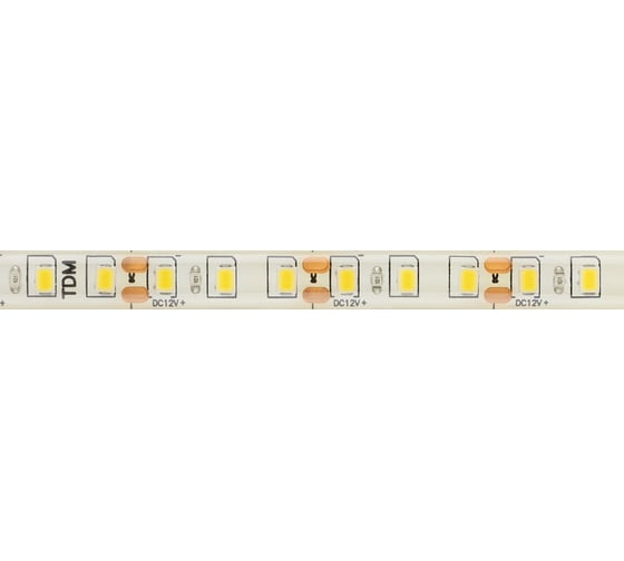 Светодиодная лента TDM SMD2835-120 LED/м-IP65-12 В-9,6 Вт/м-4000 К (5 м) блистер SQ0331-0347