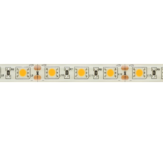 Светодиодная лента TDM SMD5050-60 LED/м-IP65-12 В-14,4 Вт/м-3000 К (5 м) блистер SQ0331-0361