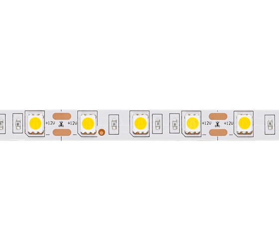 Светодиодная лента TDM SMD5050-60 LED/м-IP20-12 В-14,4 Вт/м-4000 К (5 м) блистер SQ0331-0368