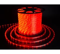 Дюралайт TEAMPROF 2-х провод, 10 мм, красный, 220В TPF-DL-2WH-100-10mm-240-R