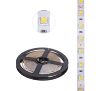 Светодиодная лента Lamper 12в, smd5050, 14,4вт/м, 60 led/м, 4000к, 10мм, 3м, для бп с клеммами, ip65 141-2031