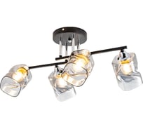 Люстра Citilux Клаус Черный+Хром CL134145