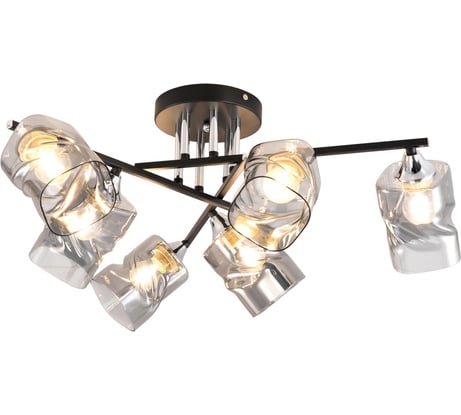 Люстра Citilux Клаус Черный+Хром CL134165