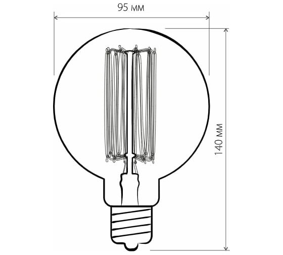 Лампа накаливания Elektrostandard G95 60W a034965