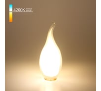 Светодиодная лампа Elektrostandard свеча на ветру BL112 7W 4200K E14 CW35 белый матовый a038686
